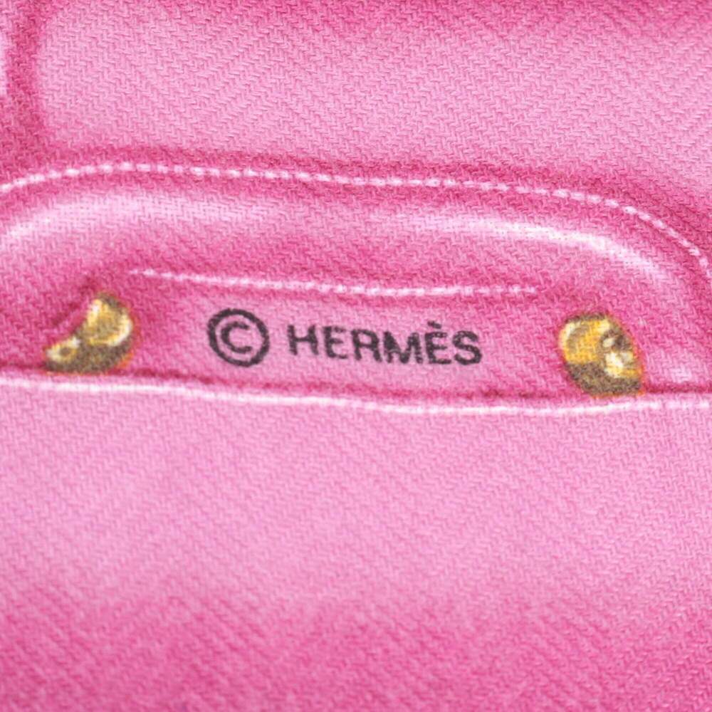 HERMES Black Silk Scarf - Picture 6 of 7